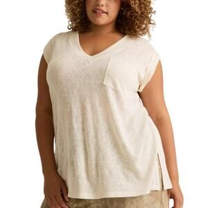 Torrid Festi Oversized Tee V neck short sleeve sz 00 / M/L